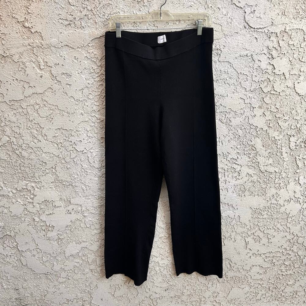 Wilfred Free Black Wide Leg Knit Pants Size Womens Large